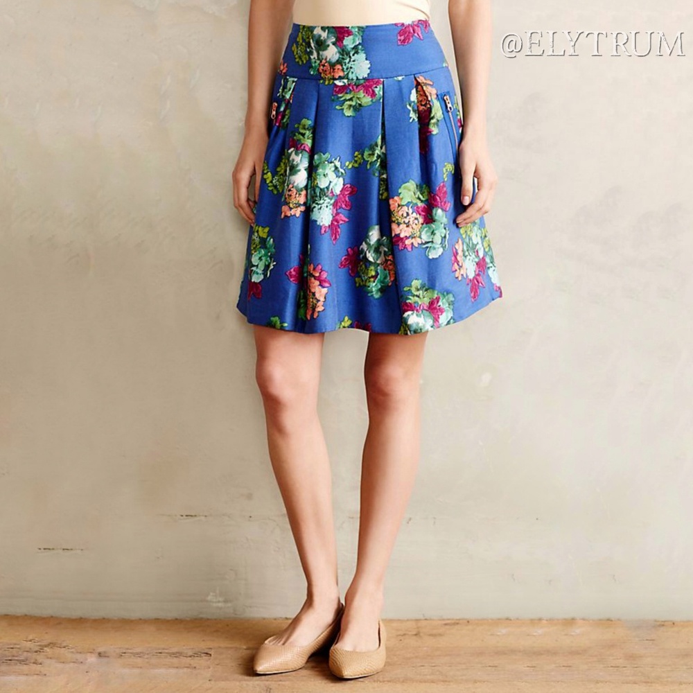 Anthropologie Maeve Garden Days Floral Skirt - Picture 2 of 7
